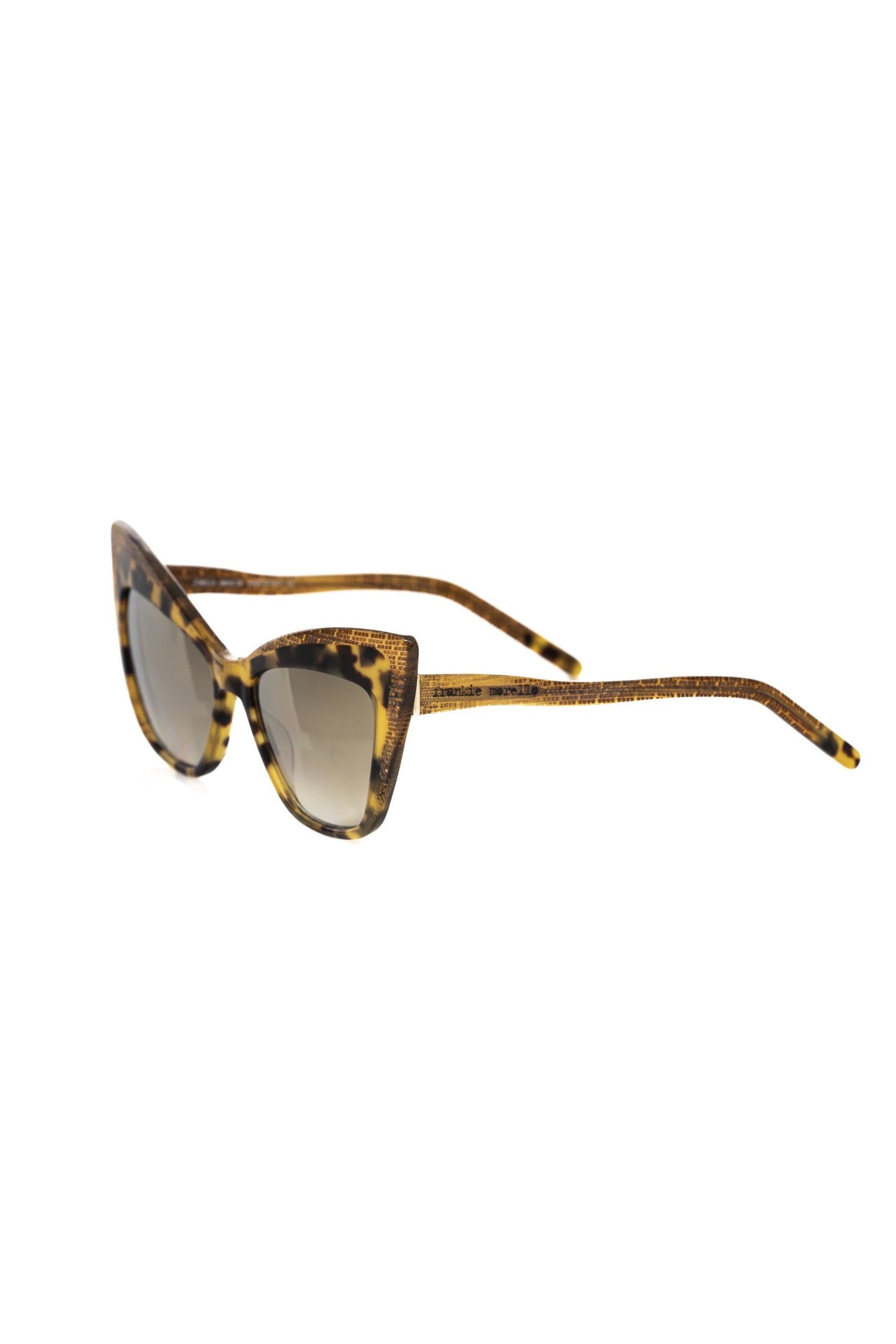 Frankie Morello Braune Acetat-Sonnenbrille für Frauen