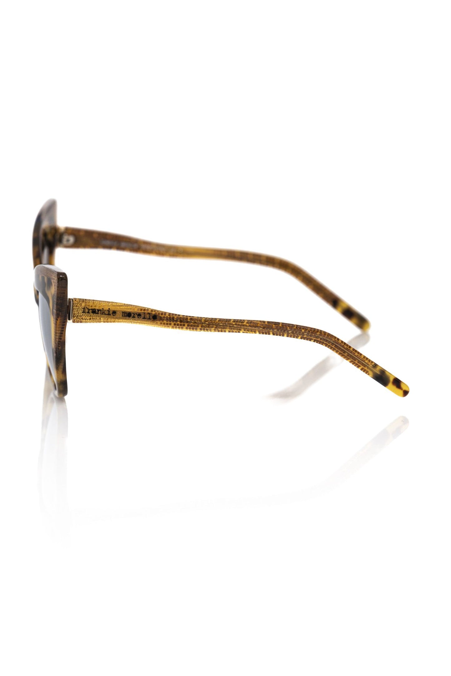 Frankie Morello Braune Acetat-Sonnenbrille für Frauen