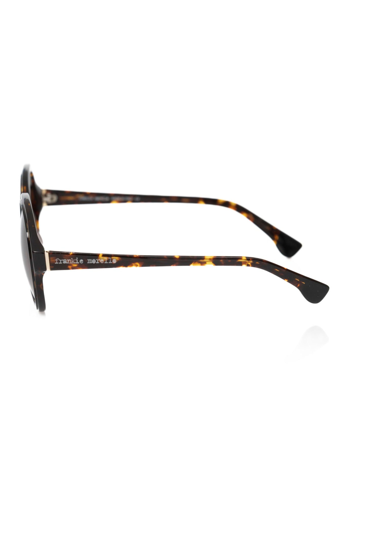 Frankie Morello Schwarze Acetat-Sonnenbrille für Frauen