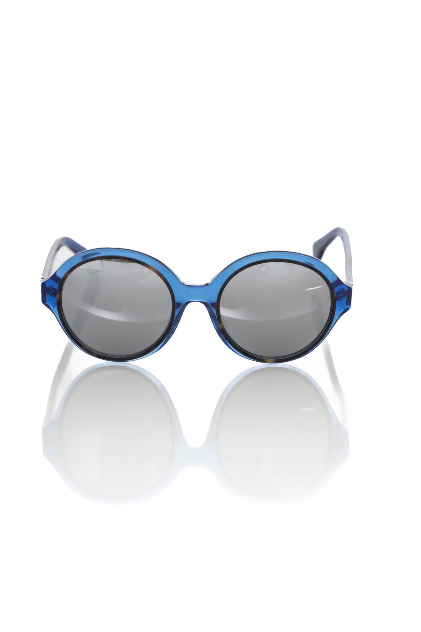 Frankie Morello Blaue Acetat-Sonnenbrille für Frauen