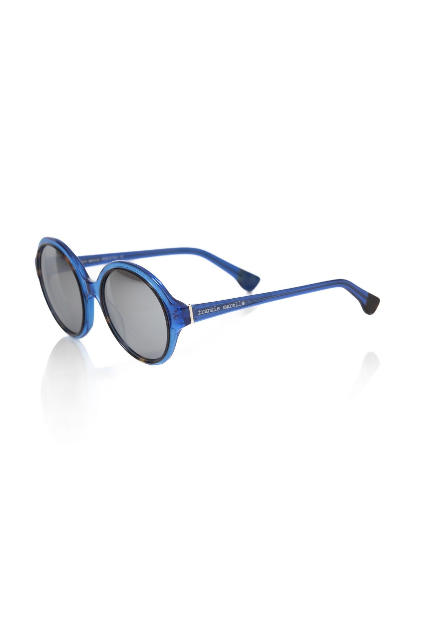 Frankie Morello Blaue Acetat-Sonnenbrille für Frauen