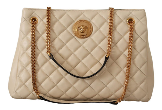 Versace Elegante gesteppte Nappaleder-Tasche