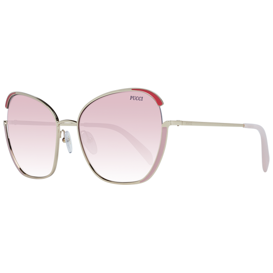 Emilio Pucci Gold Frauen Sonnenbrille