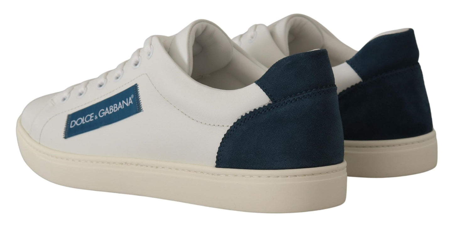 Dolce & Gabbana Schicke weiße Low-Top-Sneakers aus Leder