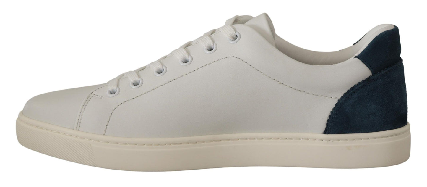 Dolce & Gabbana Schicke weiße Low-Top-Sneakers aus Leder