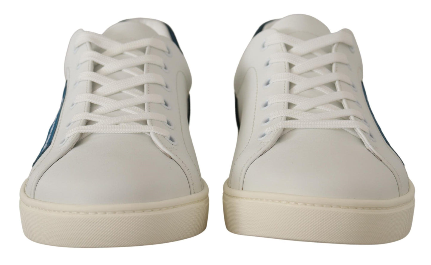 Dolce & Gabbana Schicke weiße Low-Top-Sneakers aus Leder