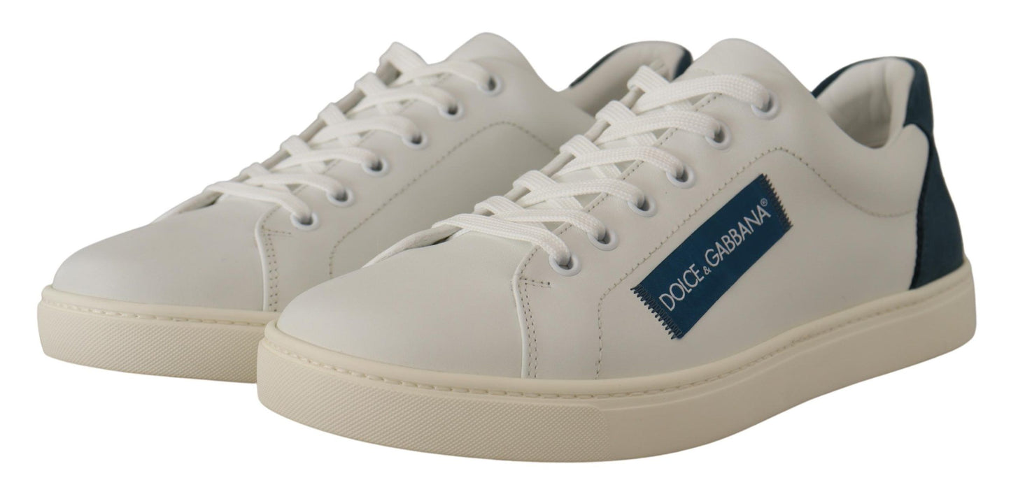 Dolce & Gabbana Schicke weiße Low-Top-Sneakers aus Leder