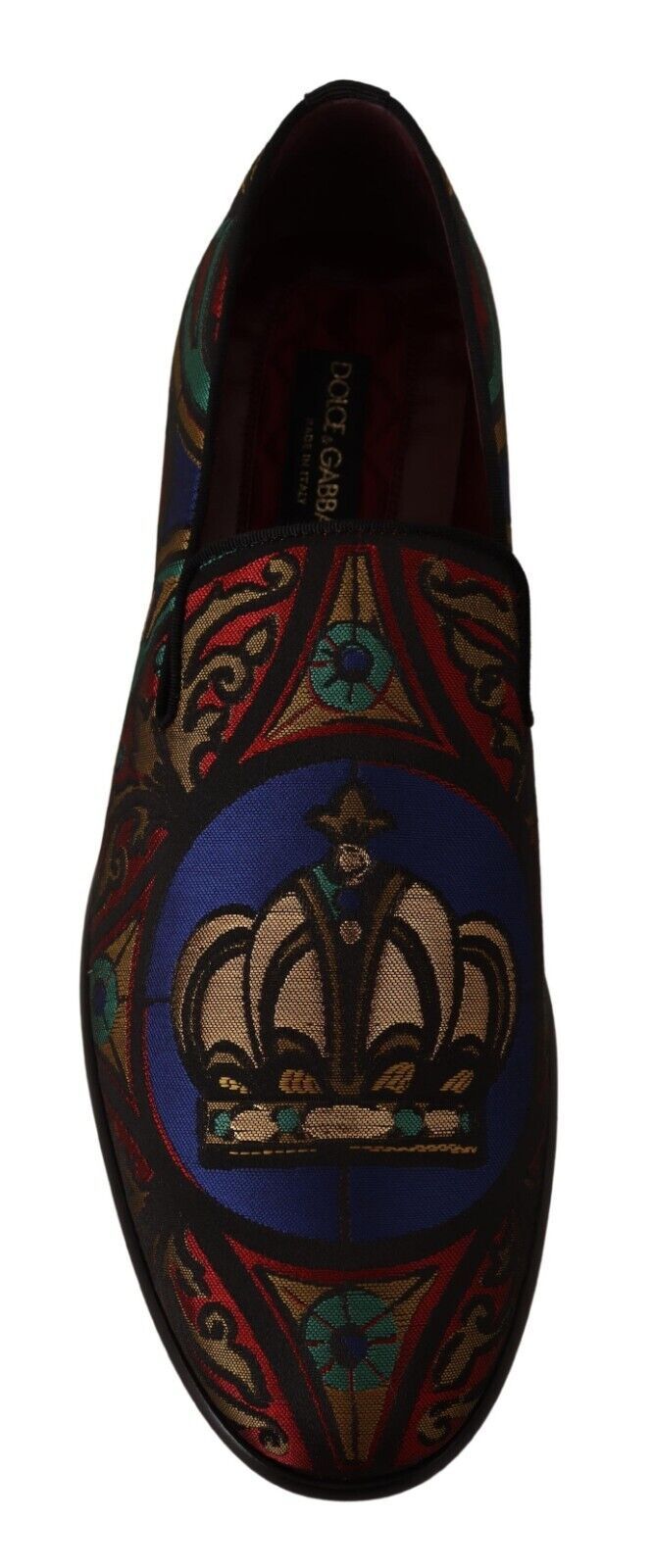 Dolce & Gabbana Multicolor Jacquard Slipper Pantoffeln