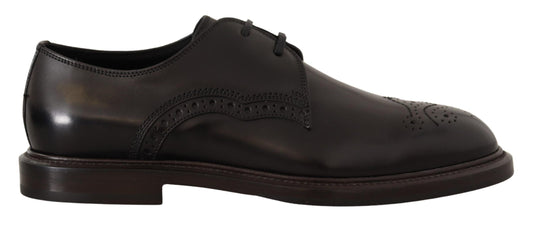 Dolce & Gabbana Elegante schwarze Derby-Schuhe