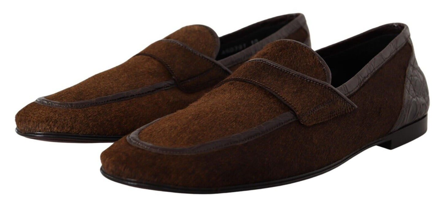 Dolce & Gabbana Exquisite Loafers aus exotischem Leder