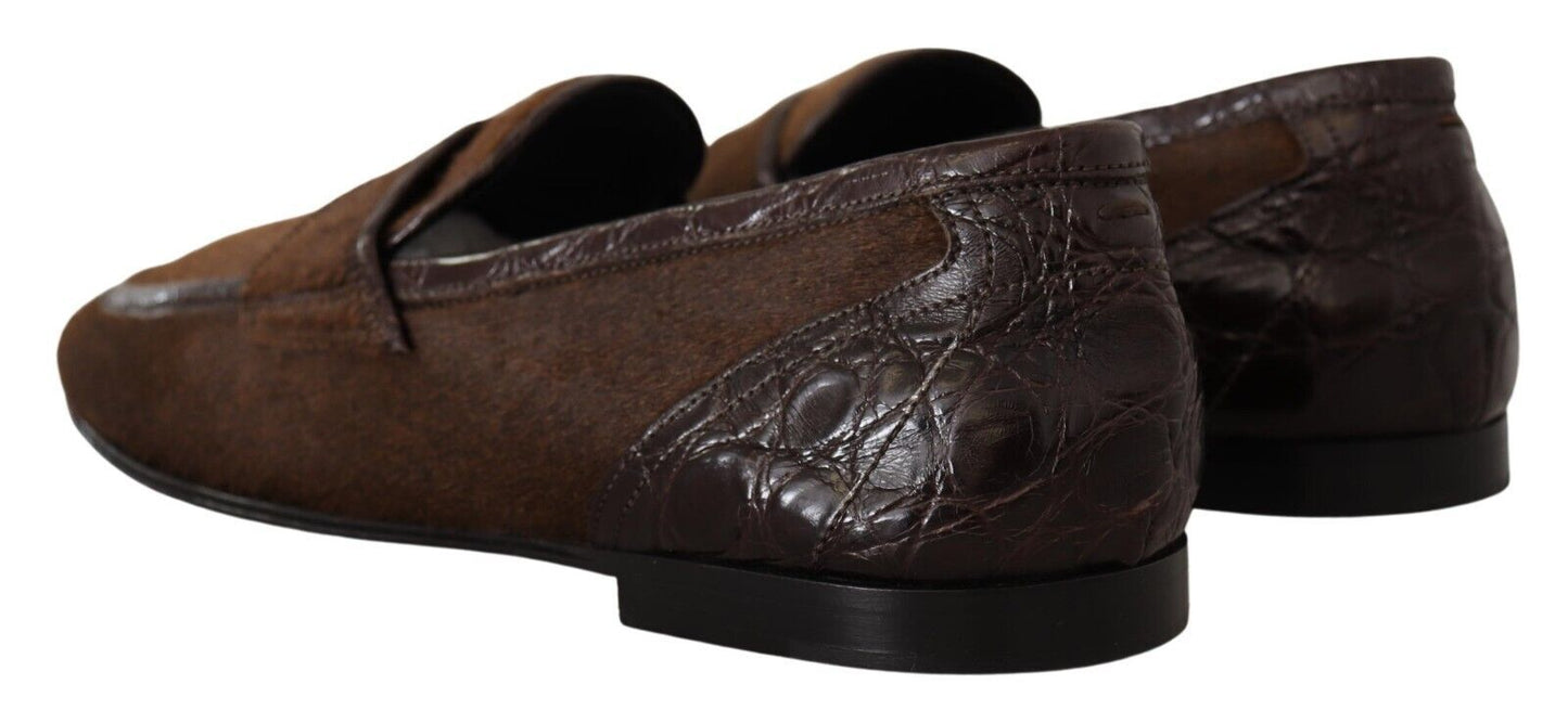 Dolce & Gabbana Exquisite Loafers aus exotischem Leder