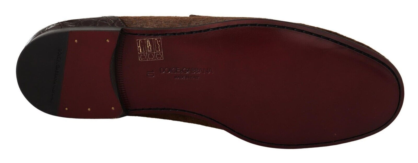 Dolce & Gabbana Exquisite Loafers aus exotischem Leder