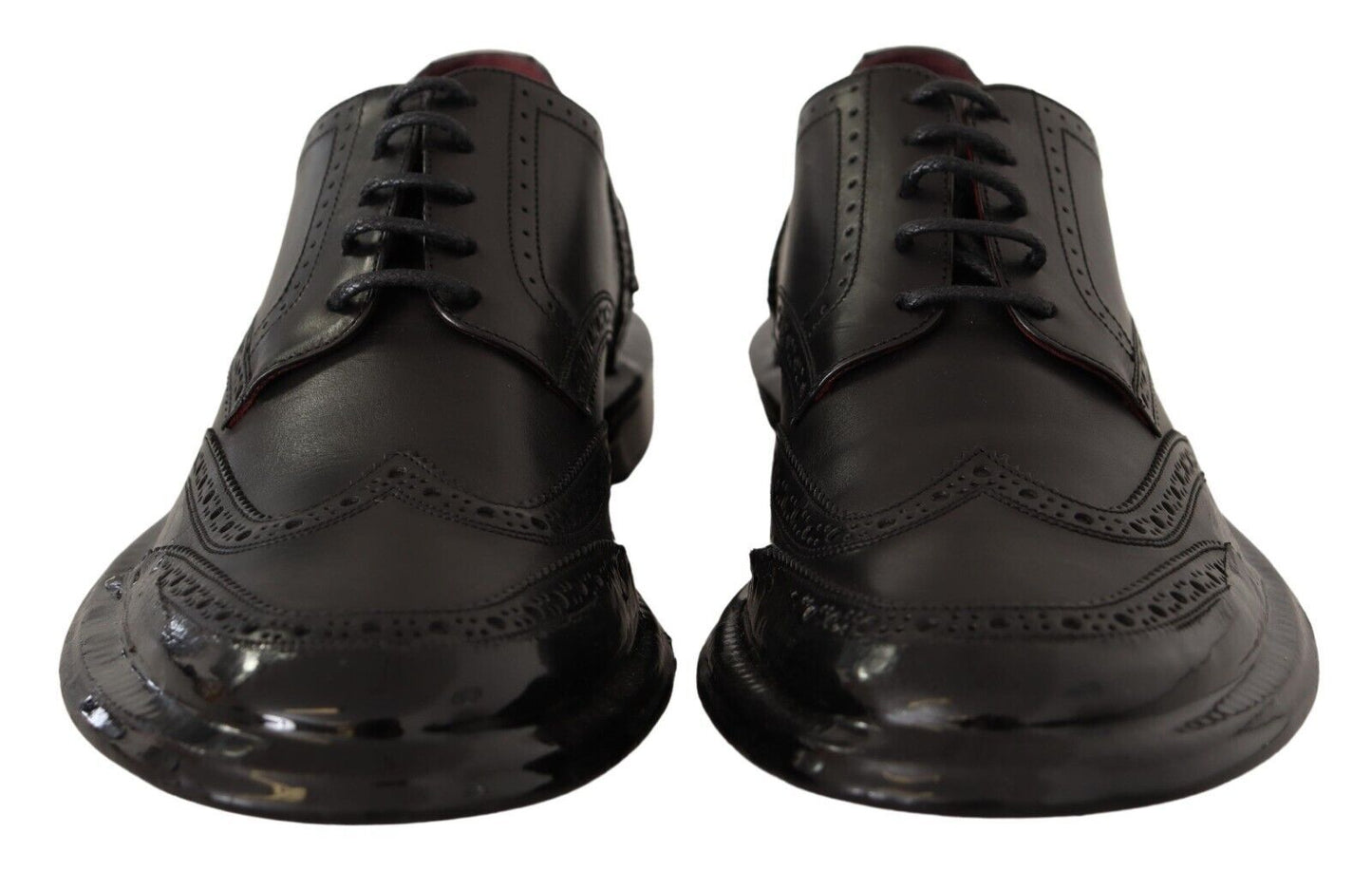 Dolce & Gabbana Elegante Derby Oxford Wingtips aus Kalbsleder