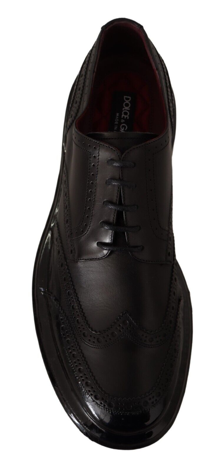 Dolce & Gabbana Elegante Derby Oxford Wingtips aus Kalbsleder