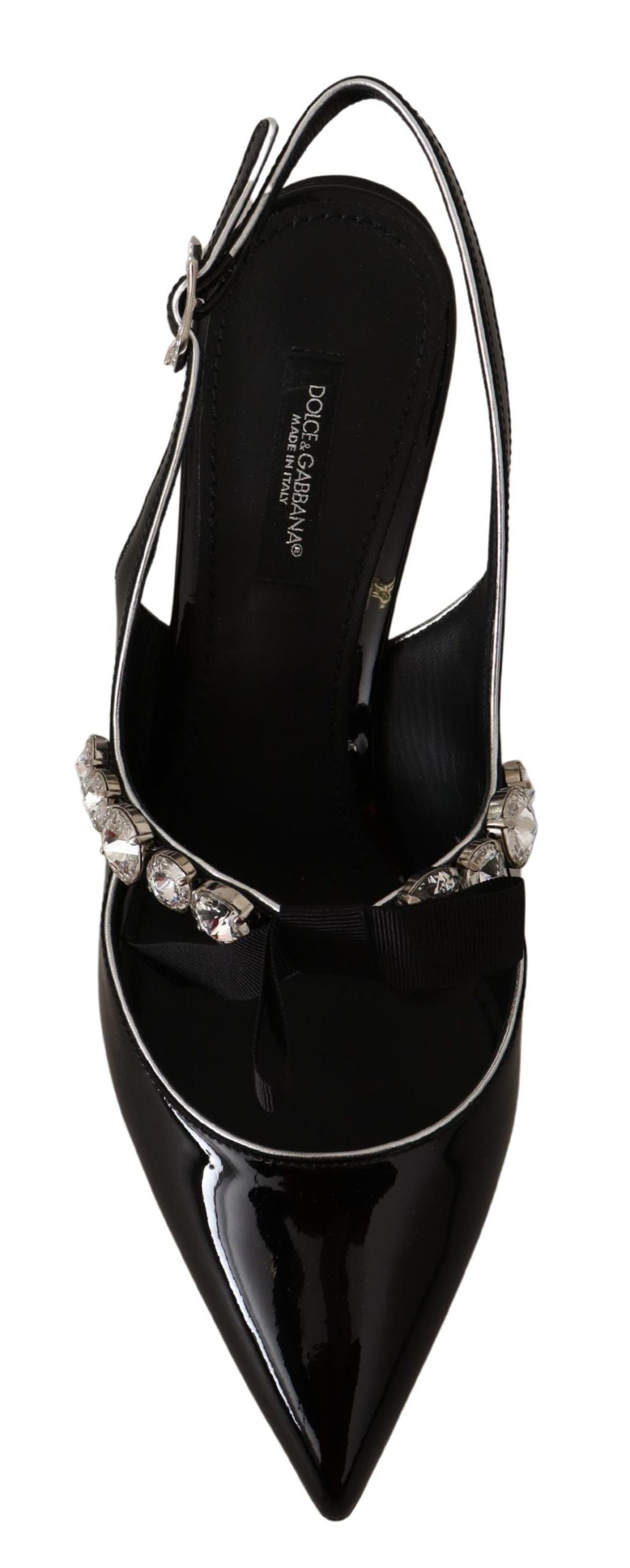 Dolce & Gabbana Elegante Kristall Slingback Heels Pumpe