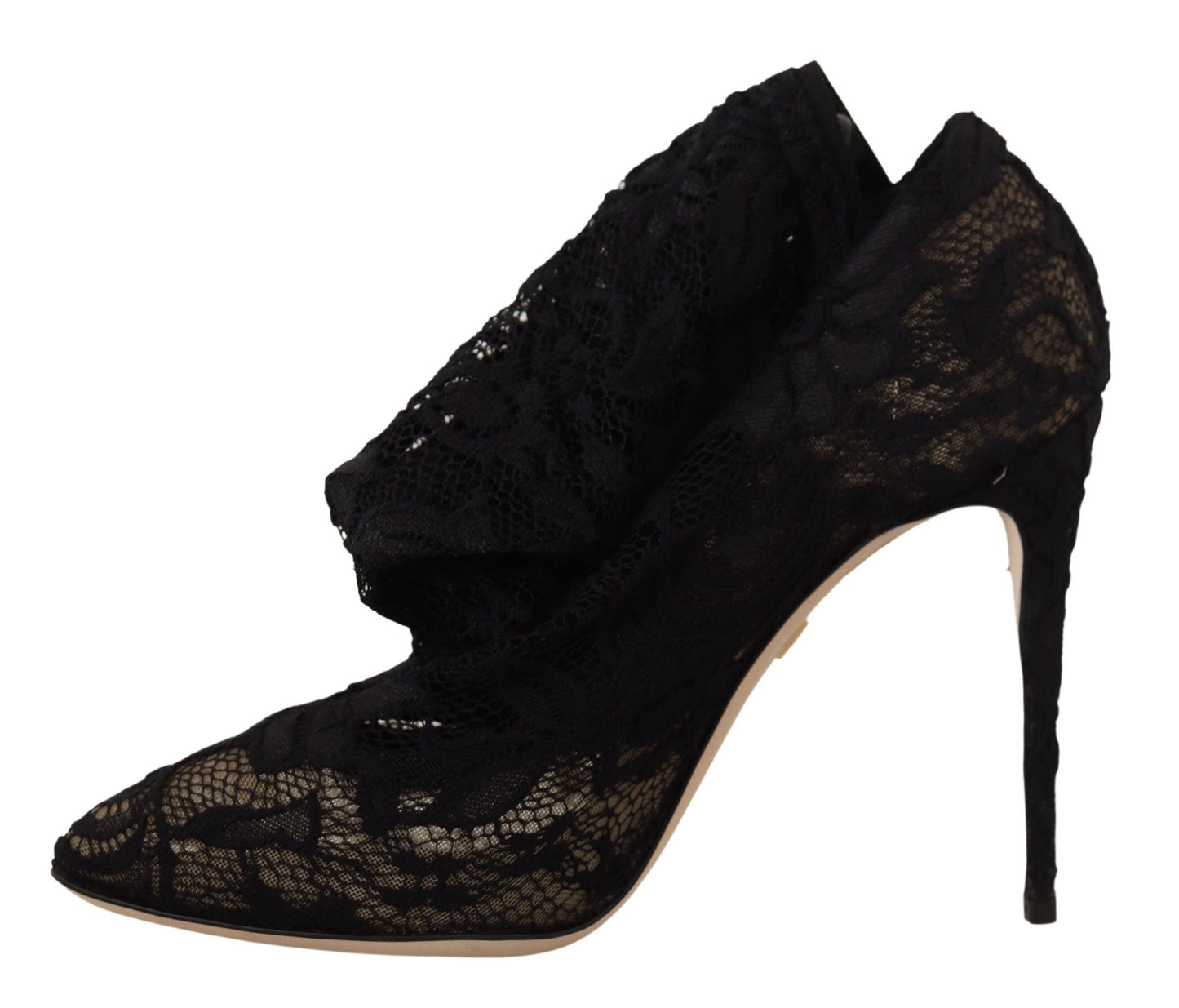 Dolce & Gabbana Elegante Stretch-Sockenstiefel in Schwarz