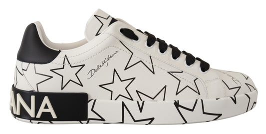 Dolce & Gabbana Elegante Low-Top-Sneakers mit Sternchen-Muster