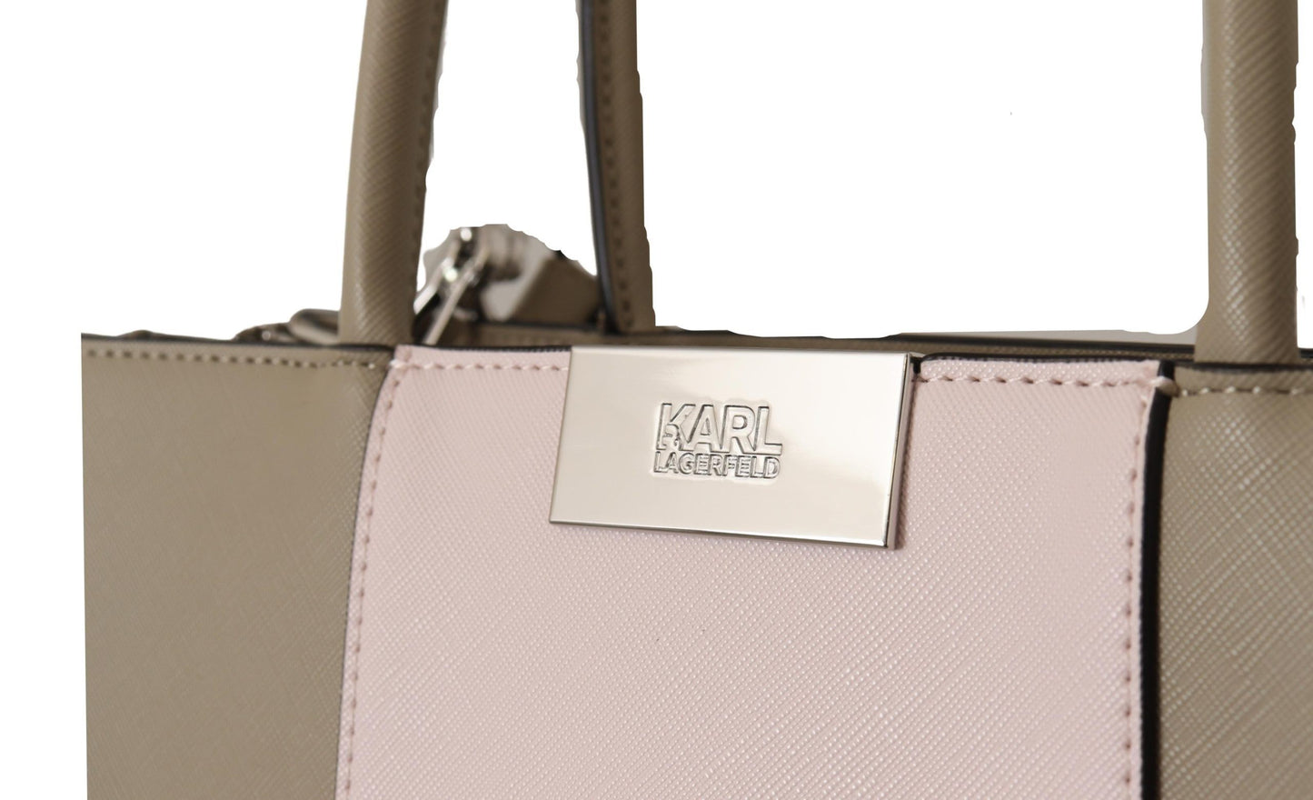 Karl Lagerfeld Elegante salbeigrüne Tote-Umhängetasche