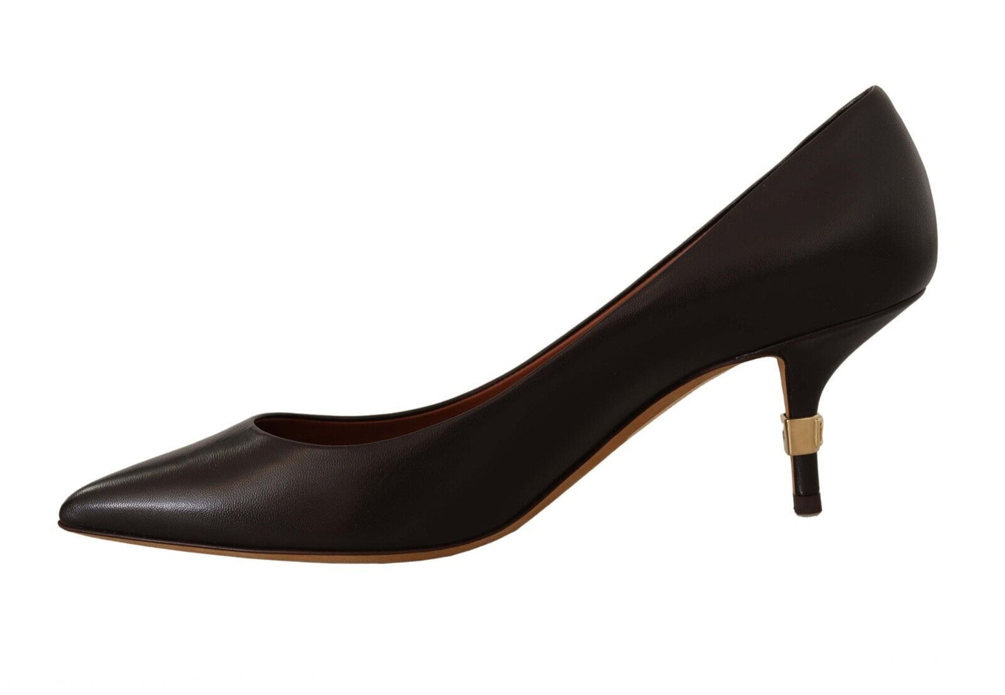 Dolce & Gabbana Elegante braune Lederabsätze Pumps