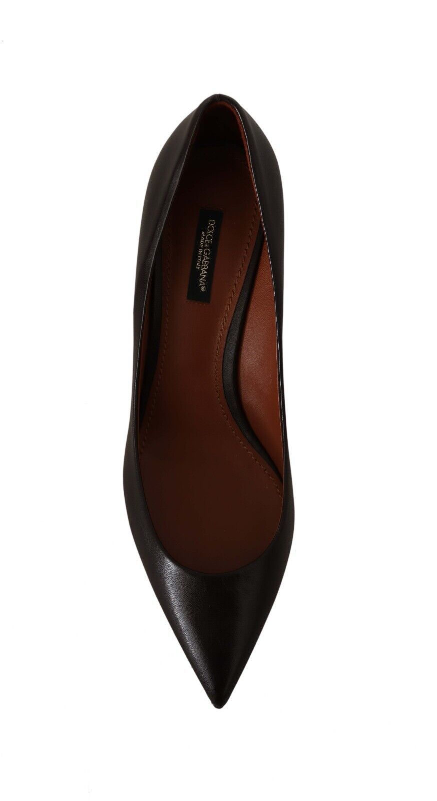 Dolce & Gabbana Elegante braune Lederabsätze Pumps