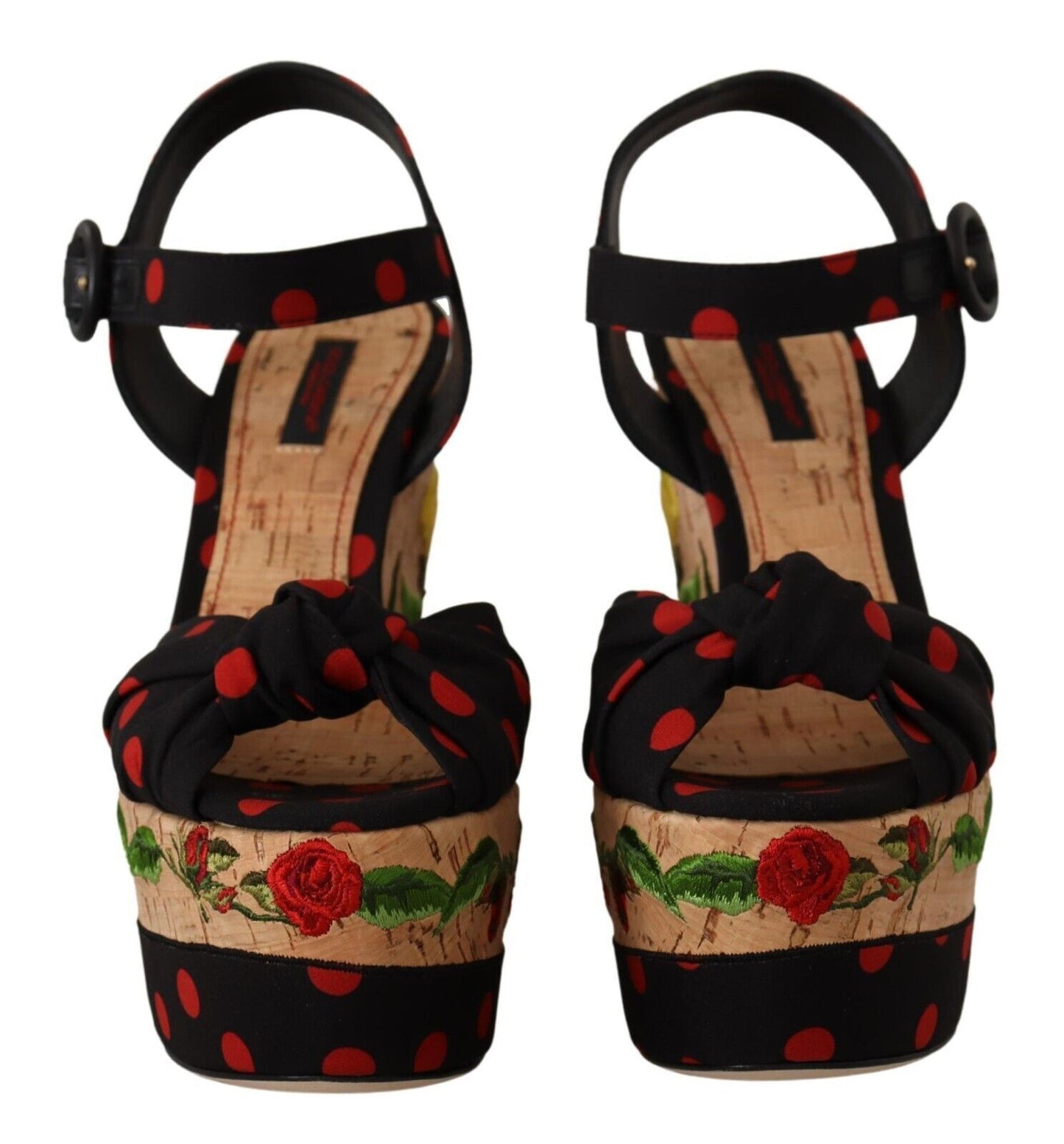 Dolce & Gabbana Multicolor Seidenmischung Plateau Heels