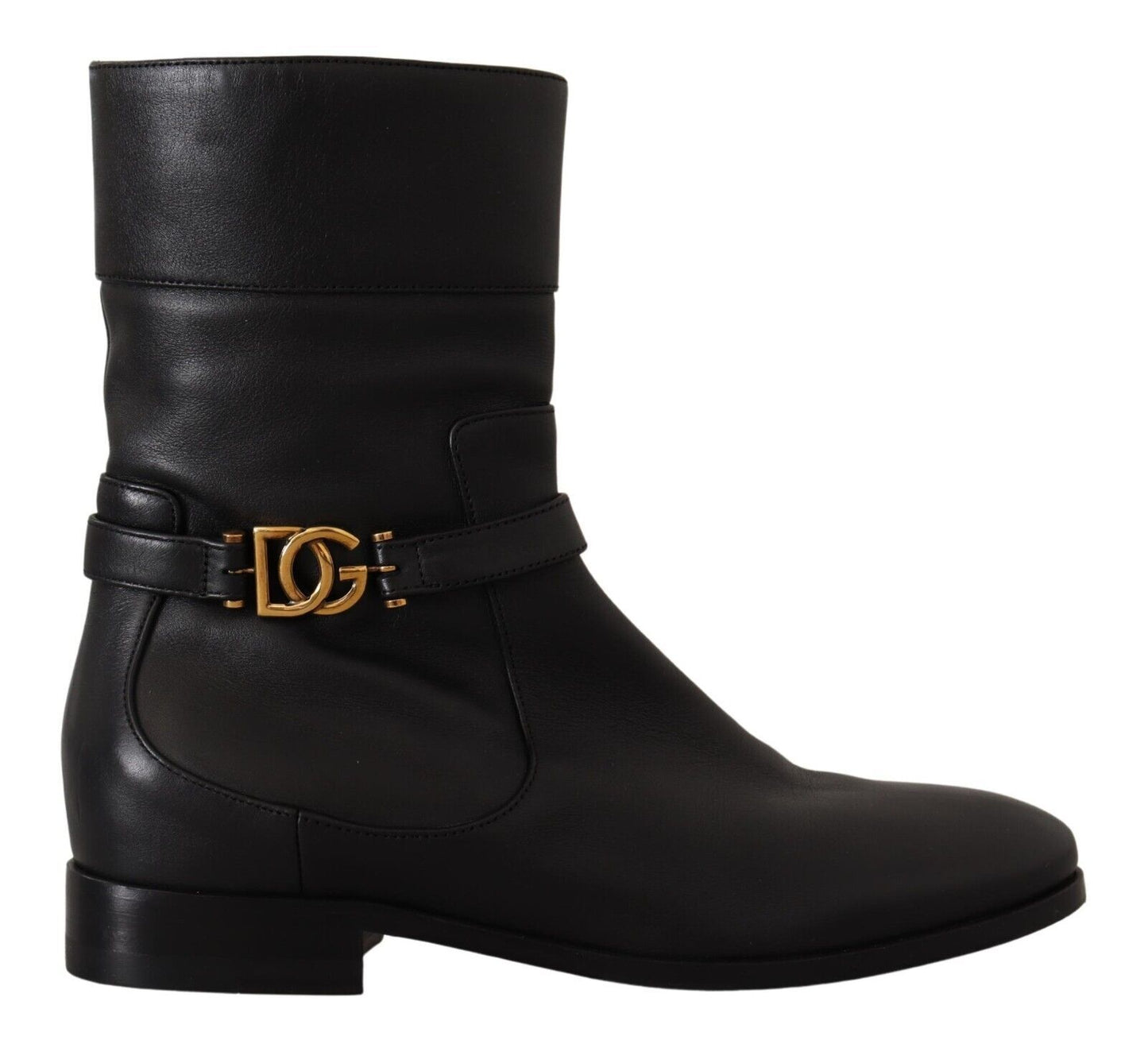 Dolce & Gabbana Elegante Biker-Stiefel aus Leder