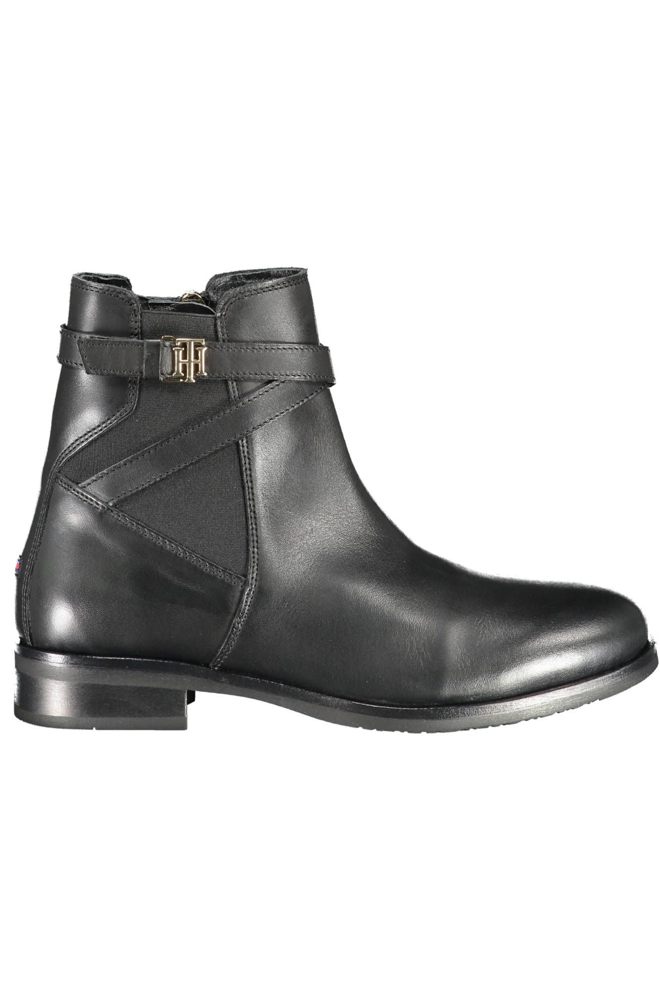 Tommy Hilfiger Schwarzes Leder Damen Stiefel