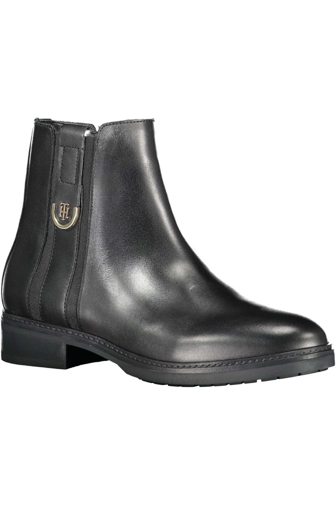 Tommy Hilfiger Schwarzes Leder Damen Stiefel