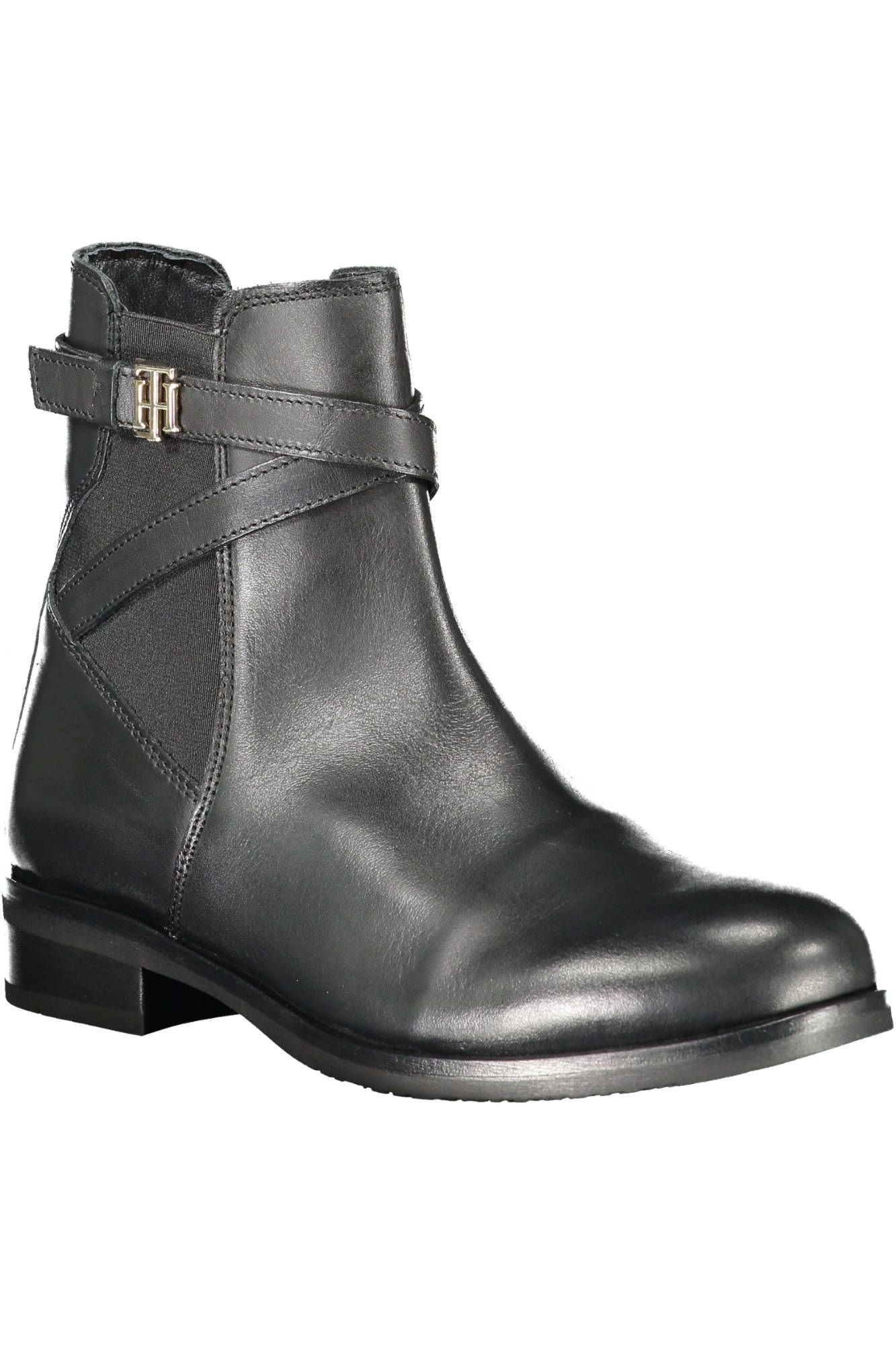 Tommy Hilfiger Schwarzes Leder Damen Stiefel