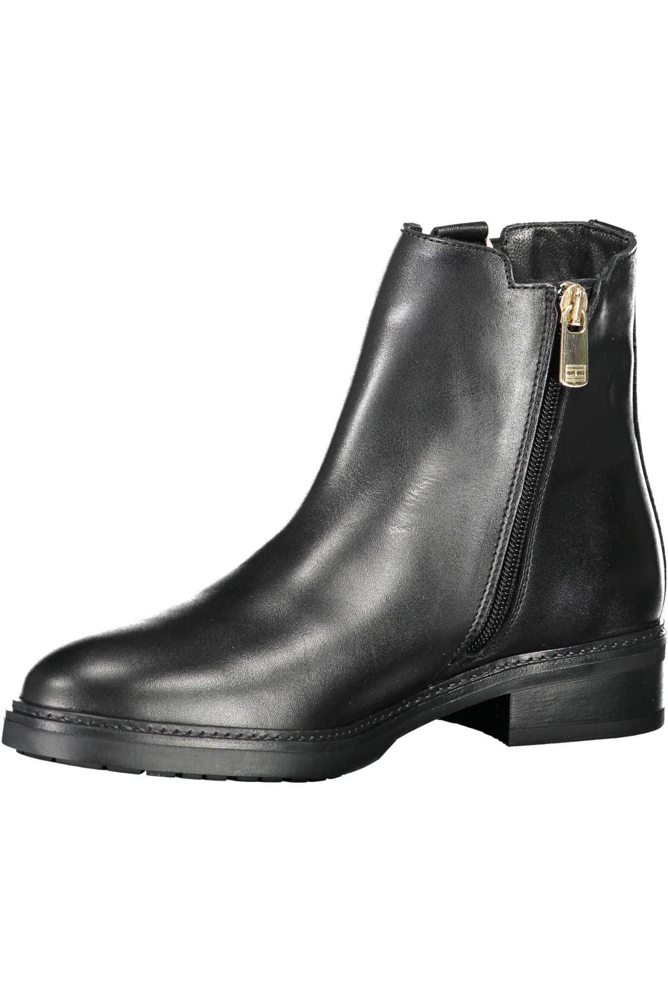 Tommy Hilfiger Schwarzes Leder Damen Stiefel