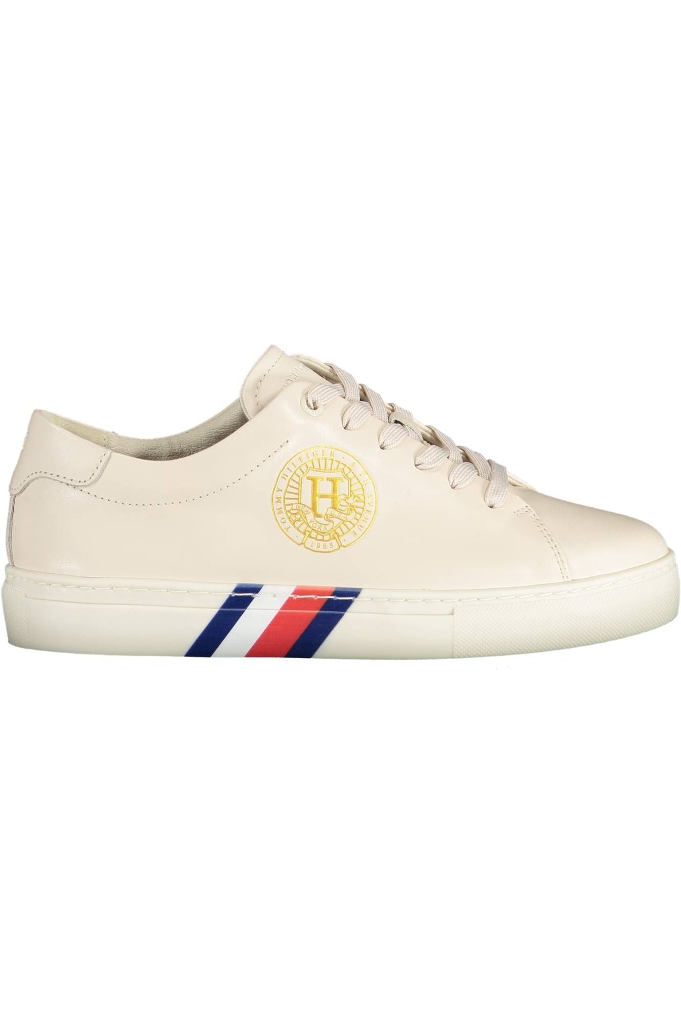 Tommy Hilfiger Beige Leder Damen Sneaker