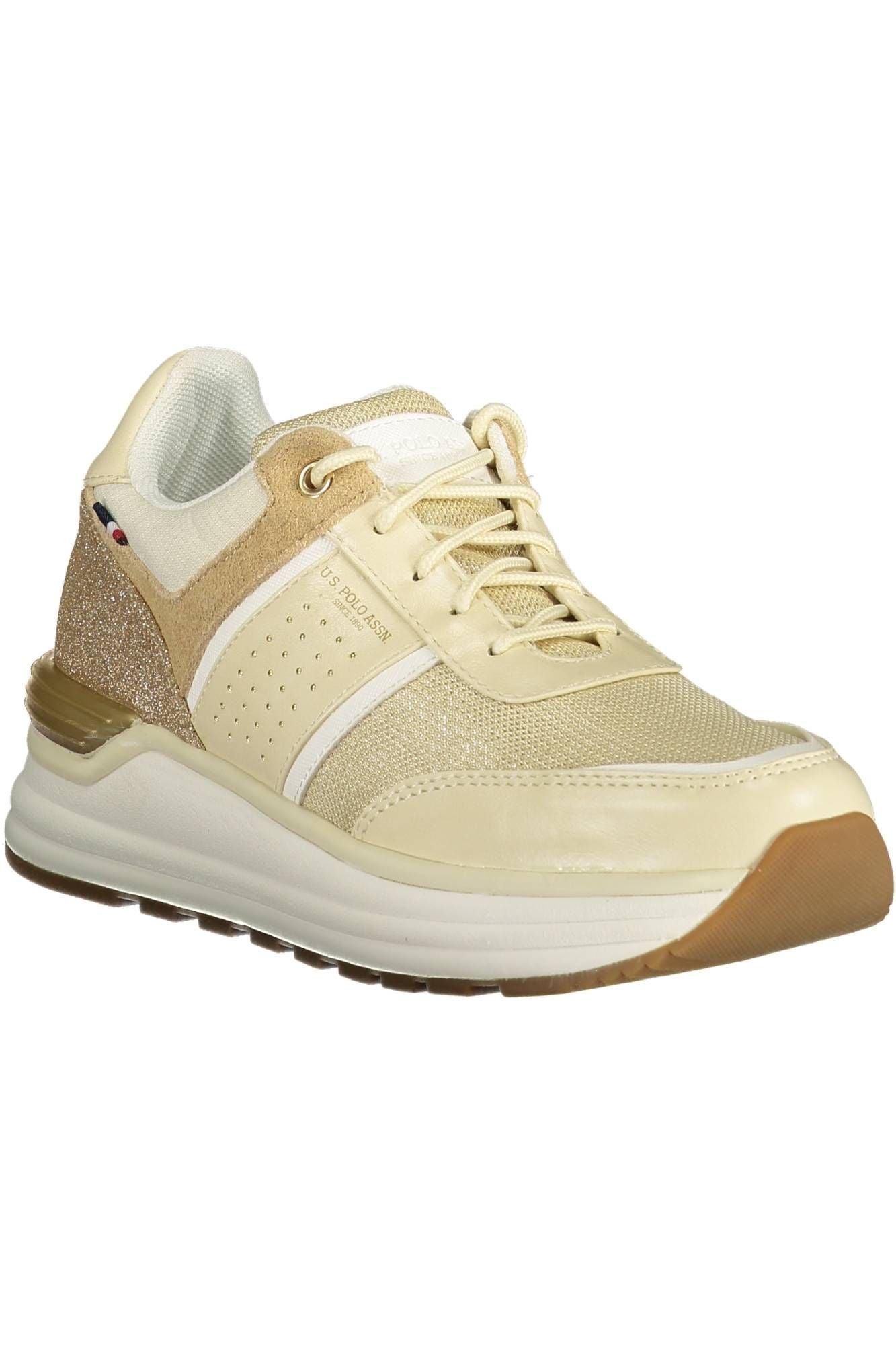 U.S. POLO ASSN. Beige ECO SUEDE Schnürsenkel-Sneakers