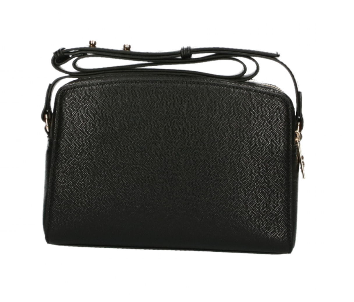 Plein Sport Elegante schwarze Crossbody-Tasche mit doppeltem Reißverschluss