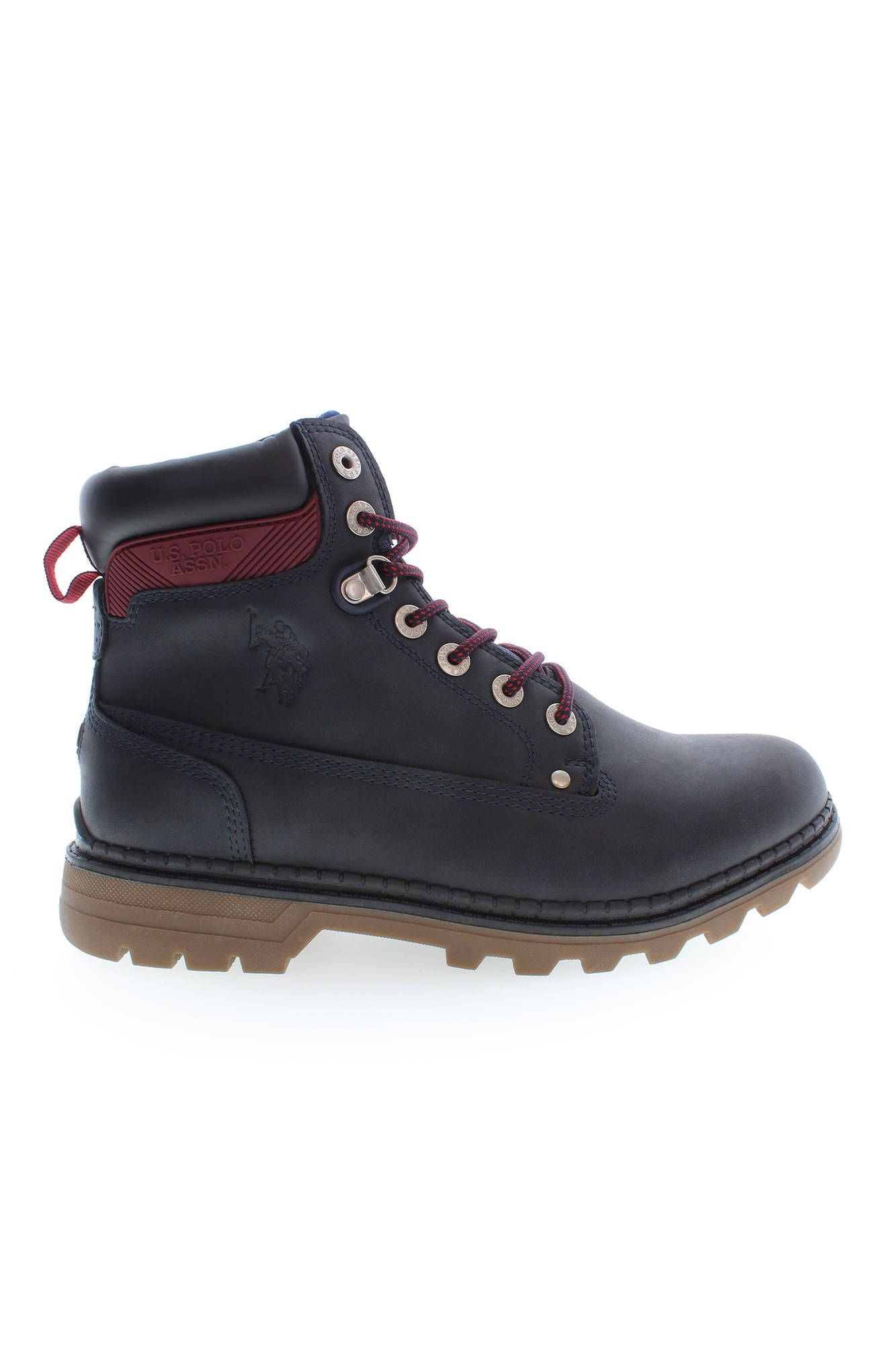 U.S. POLO ASSN. Elegante blaue hohe Stiefel mit Spitzendetail