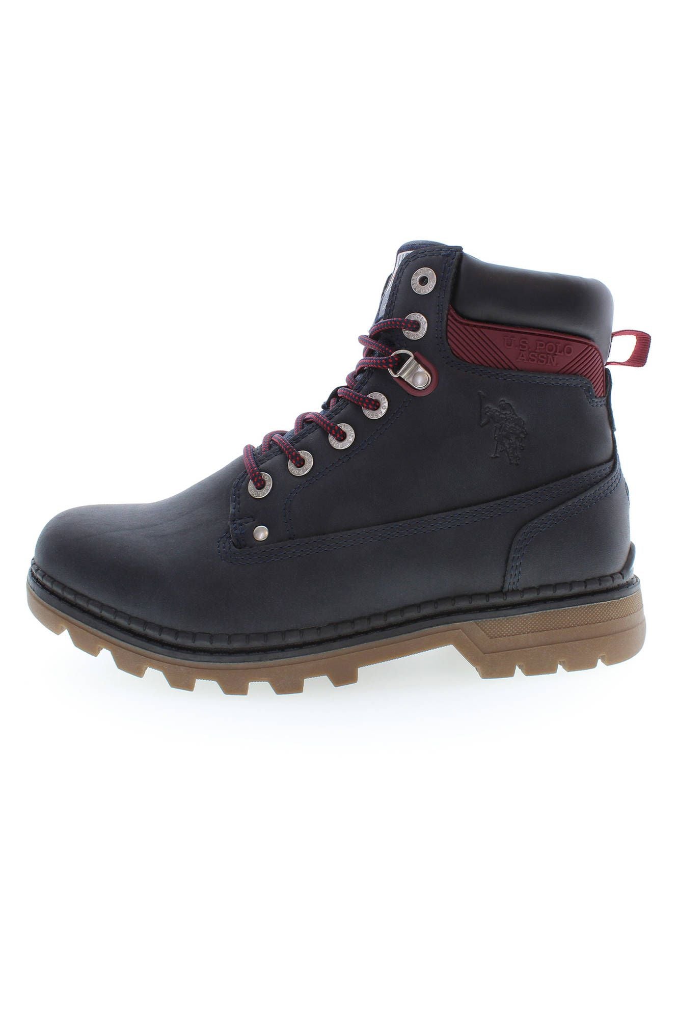 U.S. POLO ASSN. Elegante blaue hohe Stiefel mit Spitzendetail