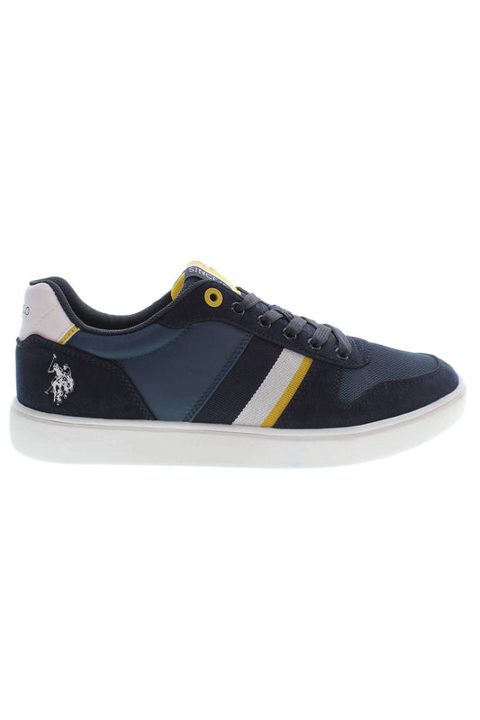 U.S. POLO ASSN. Schlichte blaue Sneakers mit kontrastierenden Details