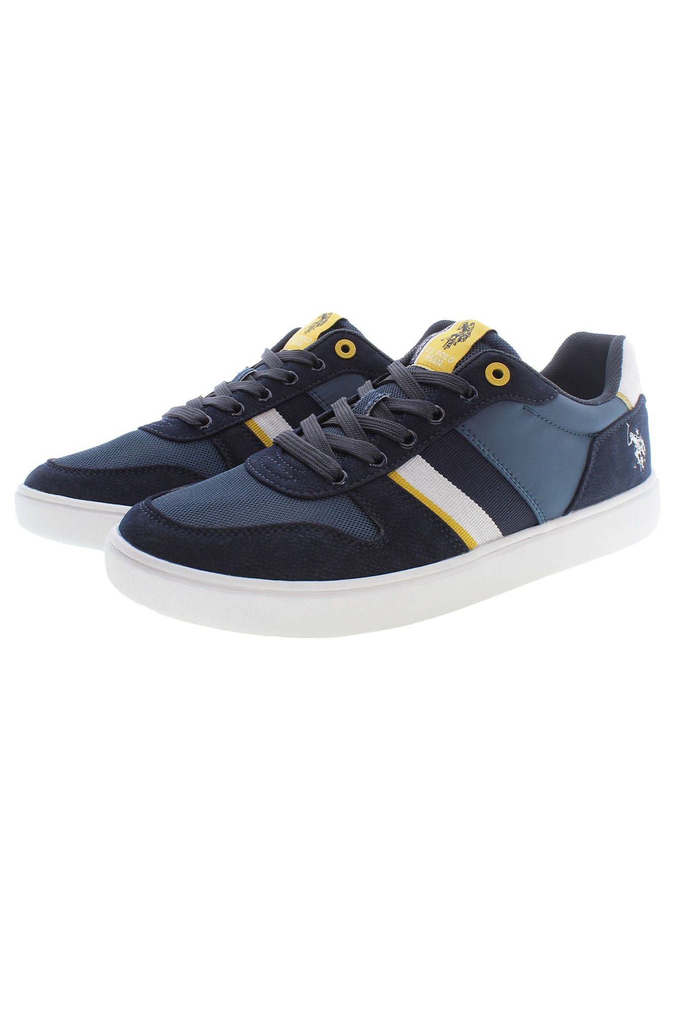 U.S. POLO ASSN. Schlichte blaue Sneakers mit kontrastierenden Details