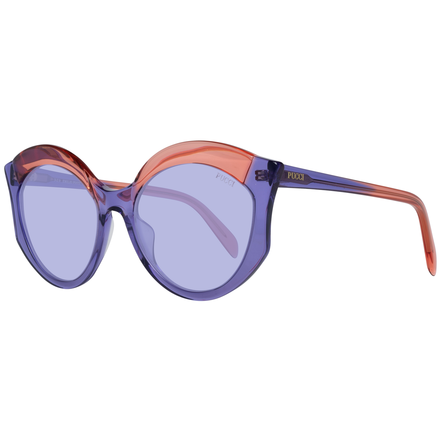 Emilio Pucci Elegante lila Schmetterlings-Sonnenbrille