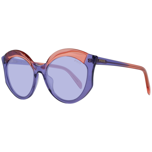 Emilio Pucci Elegante lila Schmetterlings-Sonnenbrille