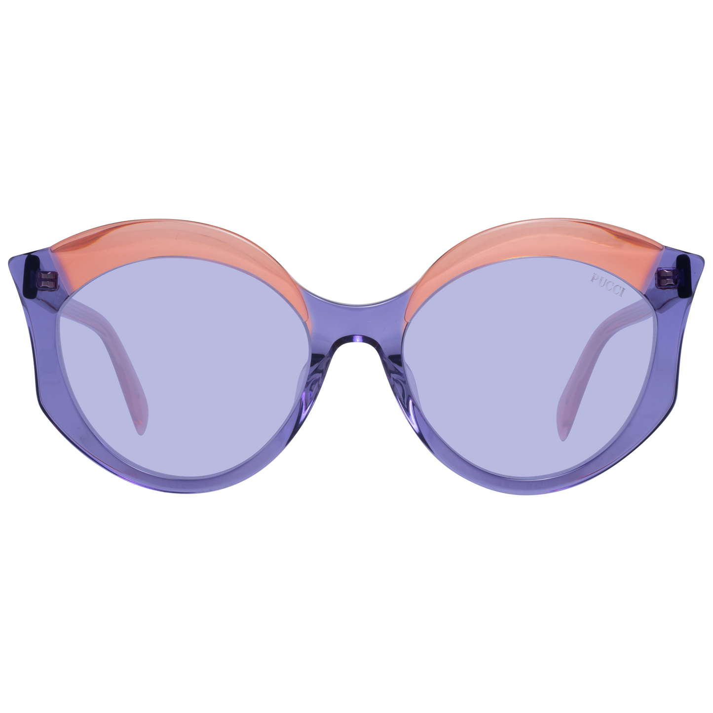 Emilio Pucci Elegante lila Schmetterlings-Sonnenbrille