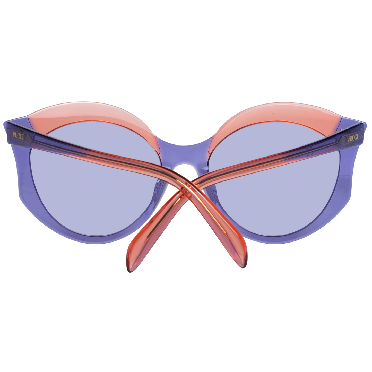 Emilio Pucci Elegante lila Schmetterlings-Sonnenbrille