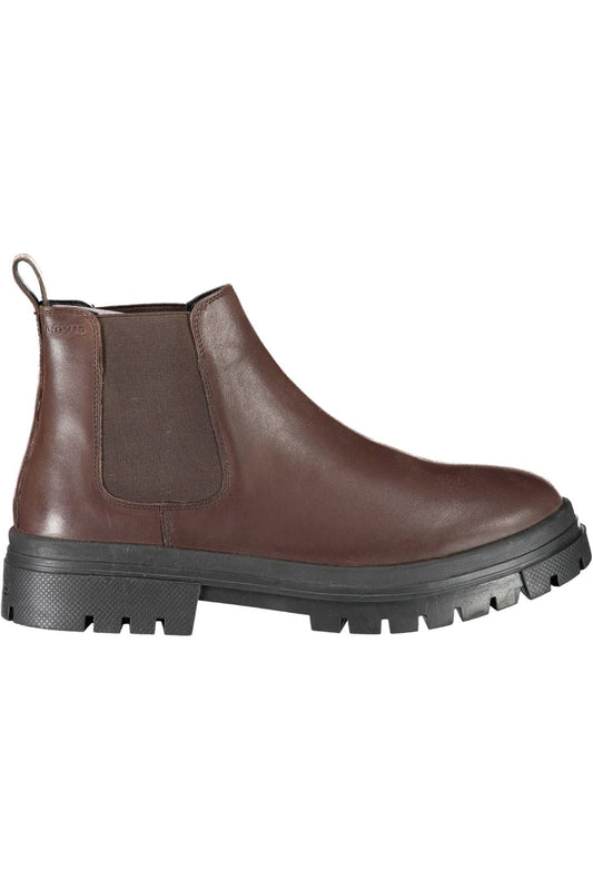 Levi's Schicke braune Stiefelette mit seitlichem Gummizug