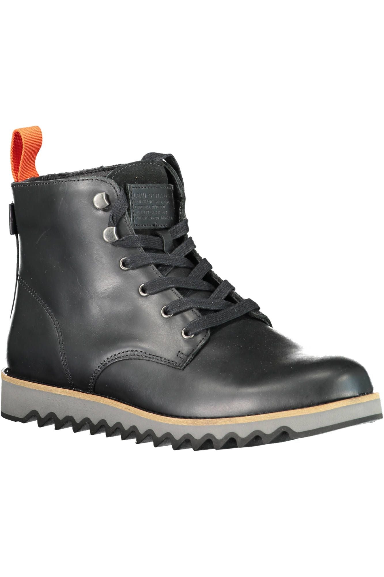 Levi's Schwarzes Leder Herrenstiefel