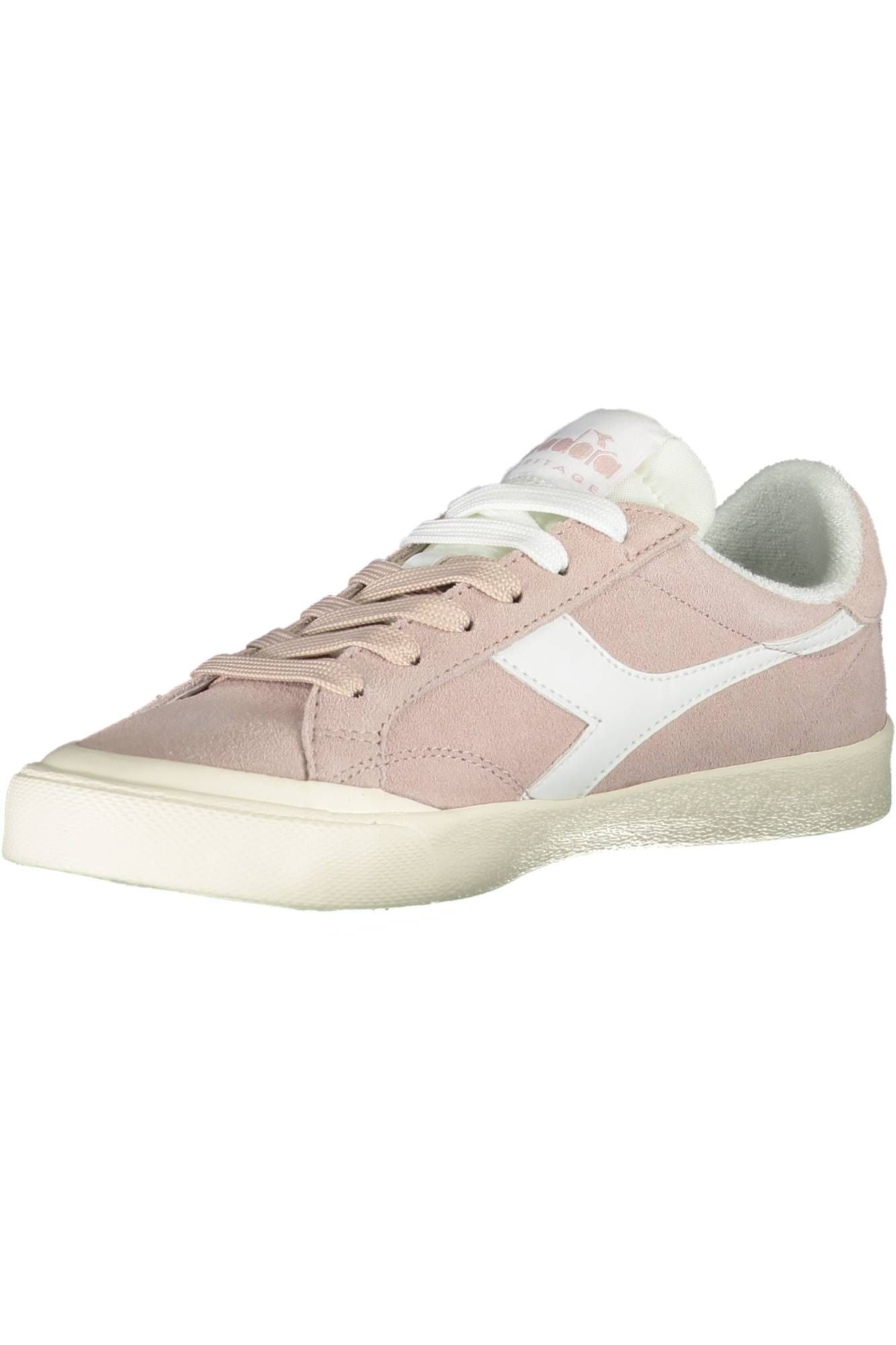 Diadora Schicke rosa Schnürsenkel-Sportschuhe