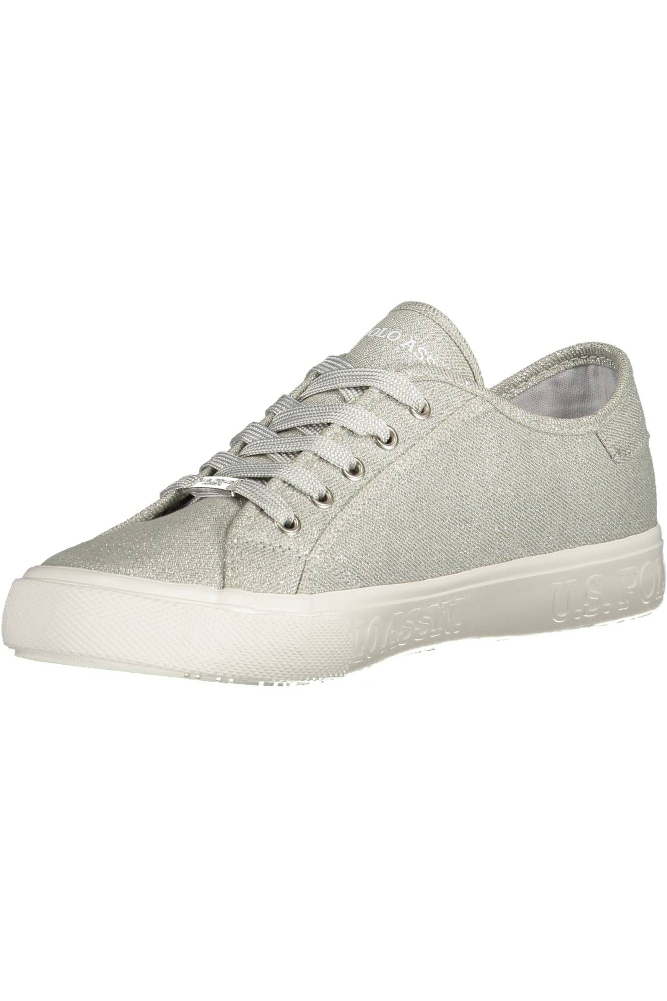 U.S. POLO ASSN. Silberne Schnürsenkel Sportliche Sneakers für moderne Frauen