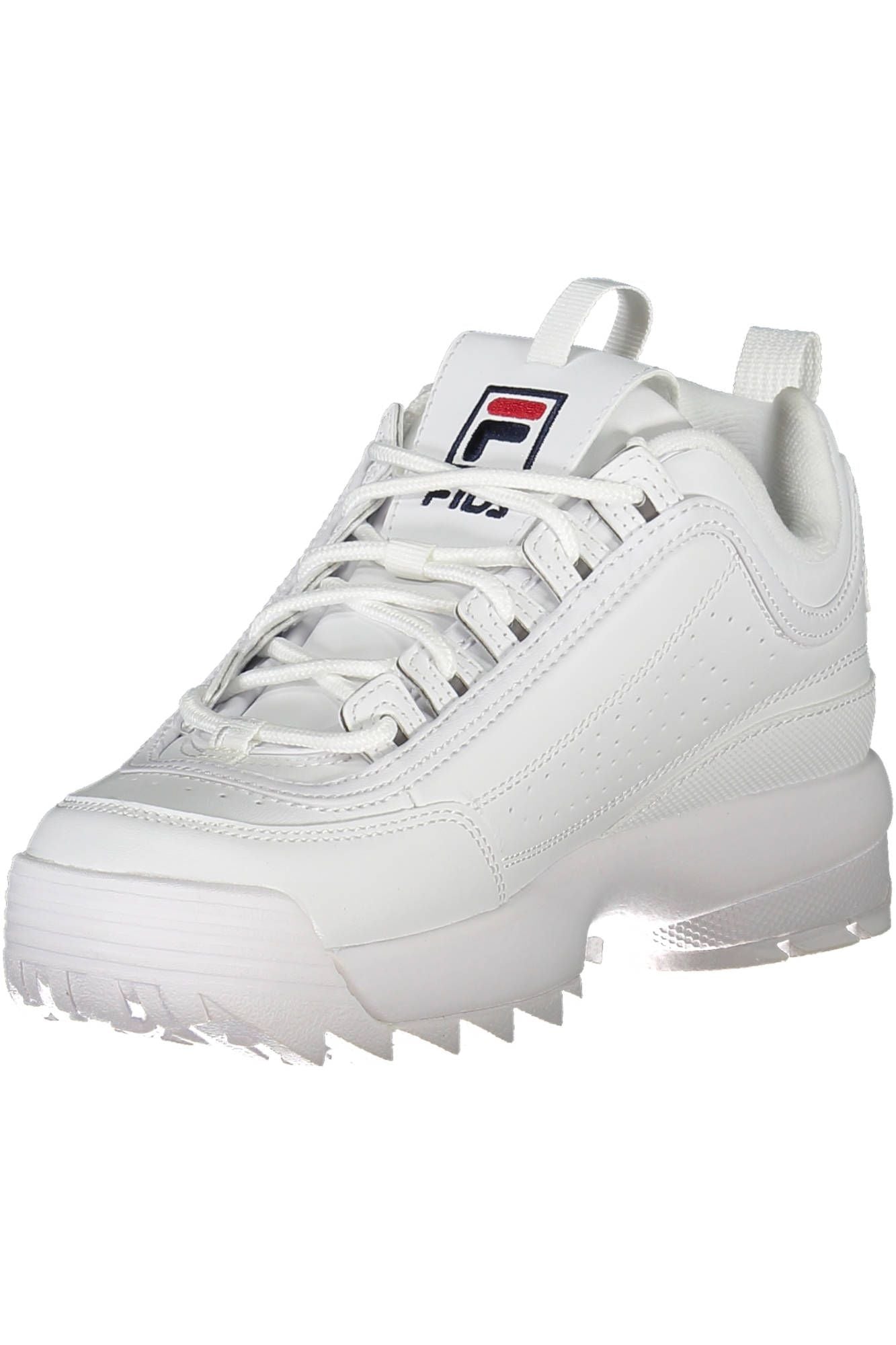 Fila Schlichte weiße Sportschuhe mit gestickten Akzenten