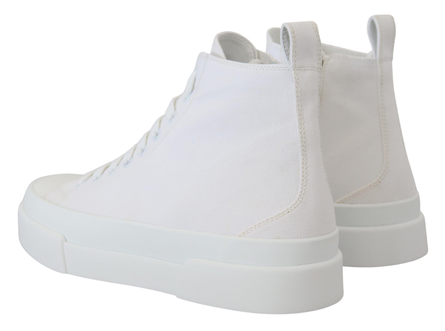 Dolce & Gabbana Elegante High-Top-Sneaker aus Canvas