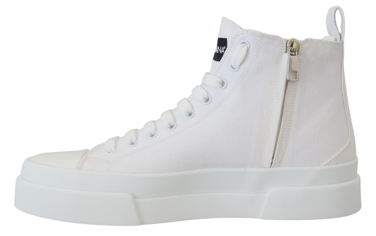 Dolce & Gabbana Elegante High-Top-Sneaker aus Canvas