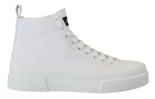 Dolce & Gabbana Elegante High-Top-Sneaker aus Canvas