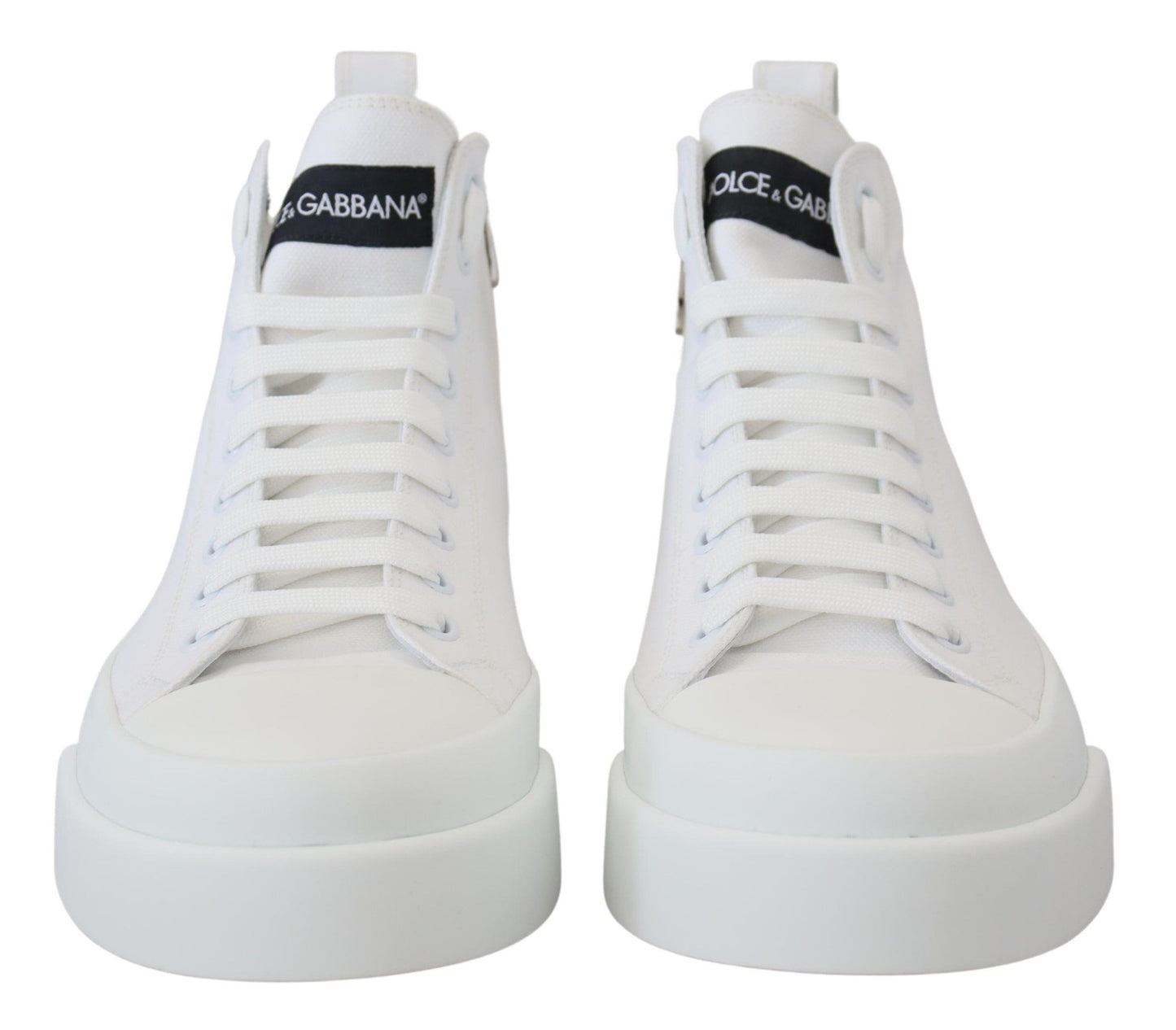 Dolce & Gabbana Elegante High-Top-Sneaker aus Canvas